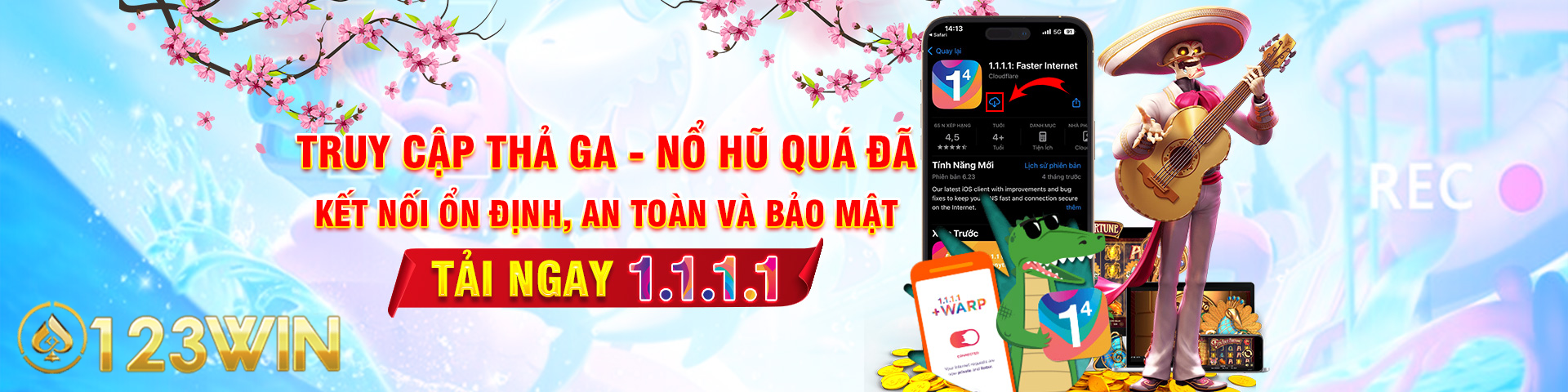 truy cập thả ga 123win